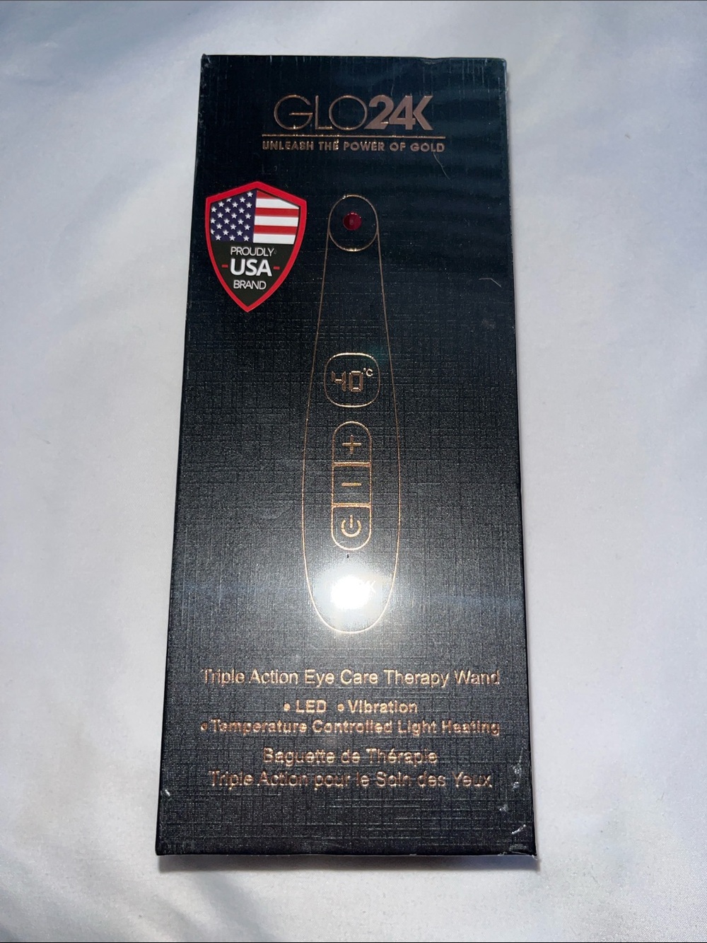 Glo24k Triple Action Eye Care Therapy Wand LED - sealed